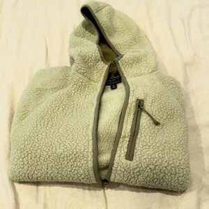 J.Crew Mens Nordic Fleece Polartech ZIP FRONT HOODIE Medium